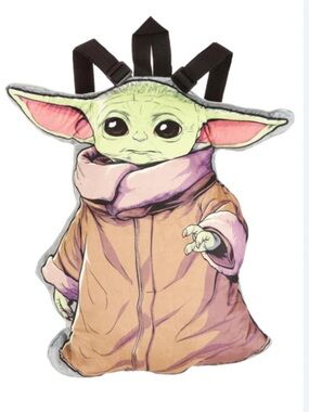 NEW Disneyland Vacation Star Wars Baby Yoda Grogu 16" Plush Backpack Mandalorian